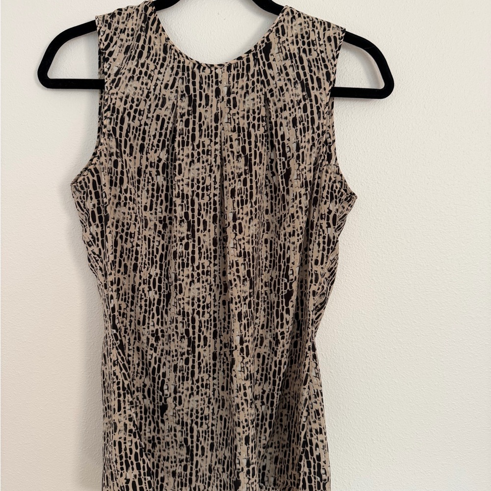 Willi Smith Black and Cream Patterned Blouse